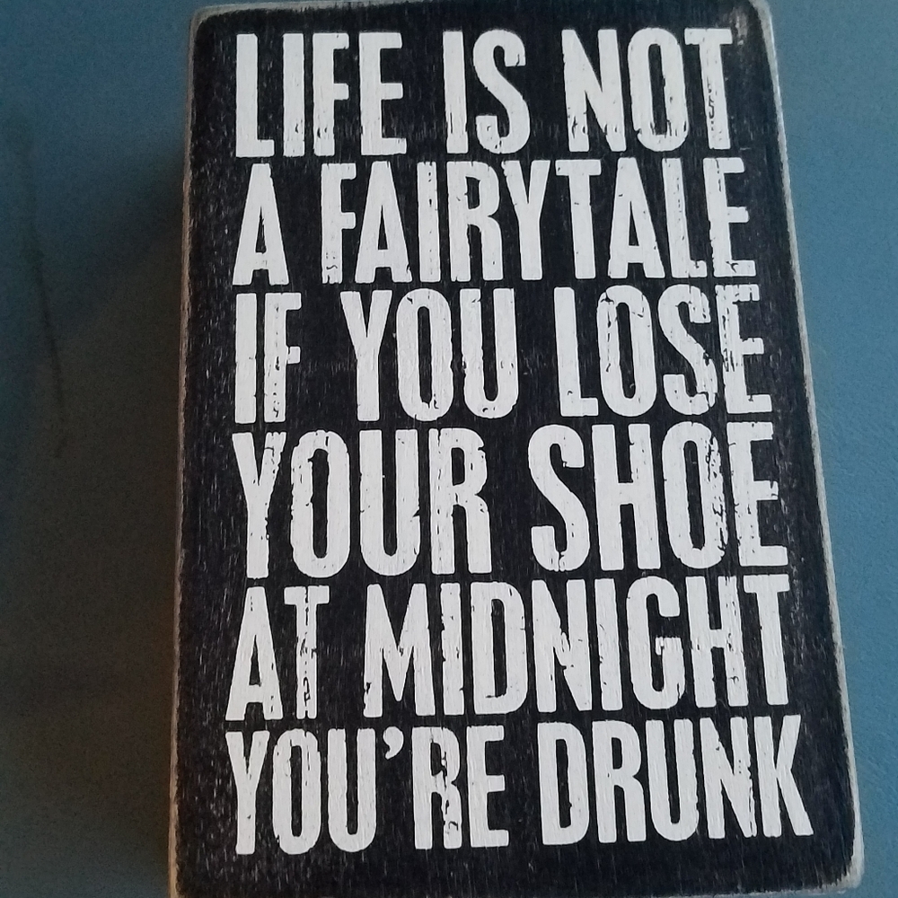 cute wooden sign